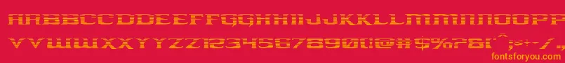 kreaturekombatgrad Font – Orange Fonts on Red Background
