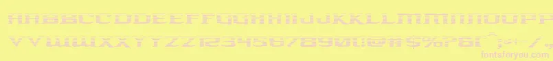 kreaturekombatgrad Font – Pink Fonts on Yellow Background