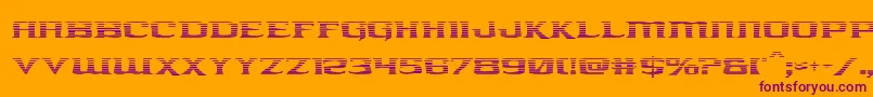kreaturekombatgrad Font – Purple Fonts on Orange Background