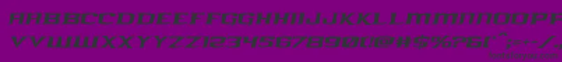 kreaturekombatital Font – Black Fonts on Purple Background