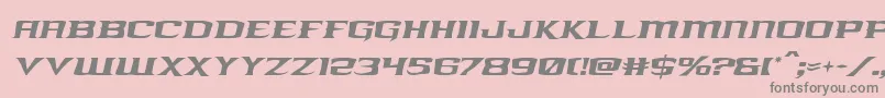 kreaturekombatital Font – Gray Fonts on Pink Background