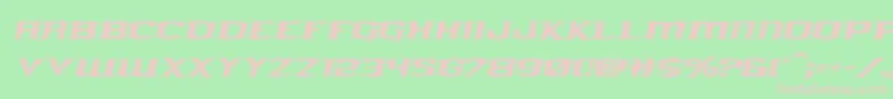 kreaturekombatital Font – Pink Fonts on Green Background