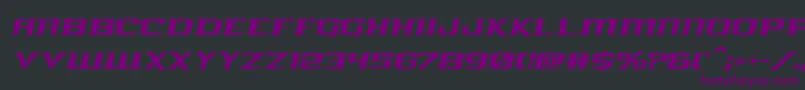 kreaturekombatital Font – Purple Fonts on Black Background