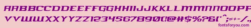 kreaturekombatital Font – Purple Fonts on Pink Background