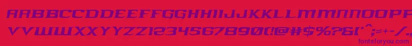 kreaturekombatital Font – Purple Fonts on Red Background