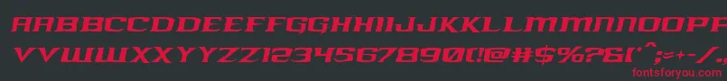 kreaturekombatital Font – Red Fonts on Black Background