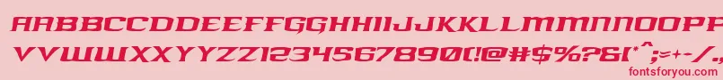 kreaturekombatital Font – Red Fonts on Pink Background