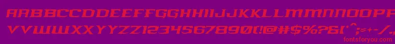 kreaturekombatital Font – Red Fonts on Purple Background