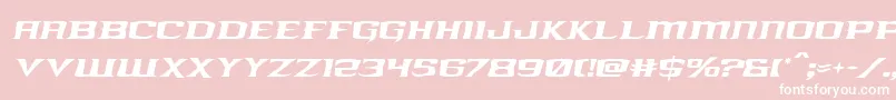 kreaturekombatital Font – White Fonts on Pink Background