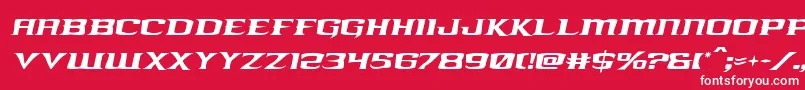 kreaturekombatital Font – White Fonts on Red Background