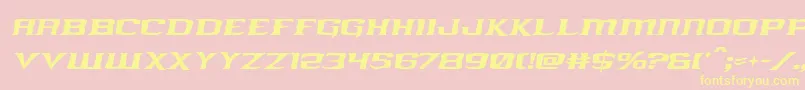 kreaturekombatital Font – Yellow Fonts on Pink Background