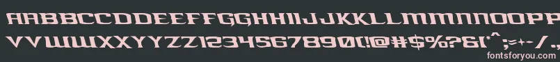 kreaturekombatleft-Schriftart – Rosa Schriften auf schwarzem Hintergrund