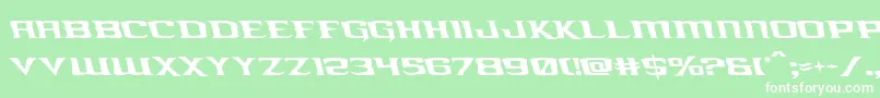 kreaturekombatleft Font – White Fonts on Green Background