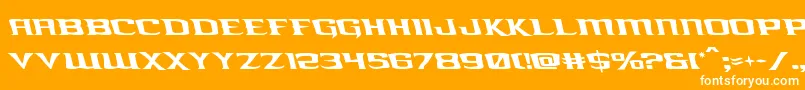 kreaturekombatleft Font – White Fonts on Orange Background