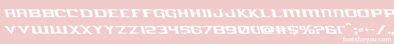 kreaturekombatleft Font – White Fonts on Pink Background