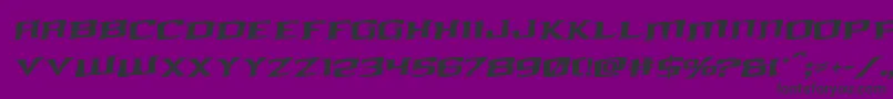 Fonte kreaturekombatrotal – fontes pretas em um fundo violeta