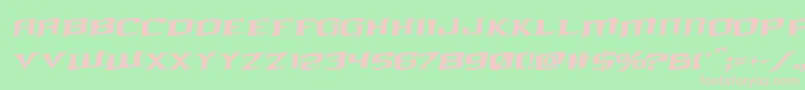 kreaturekombatrotal Font – Pink Fonts on Green Background