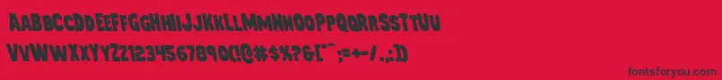Mysterymobileleft Font – Black Fonts on Red Background