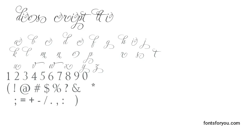 characters of adiosscriptaltii font, letter of adiosscriptaltii font, alphabet of  adiosscriptaltii font