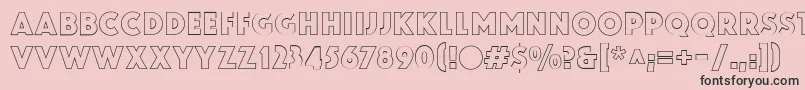 ZamenhofOutline Font – Black Fonts on Pink Background