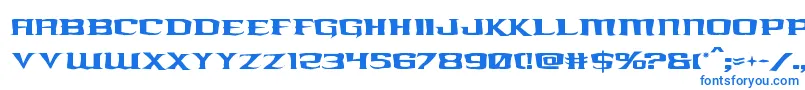 Шрифт kreaturekombatrough – синие шрифты