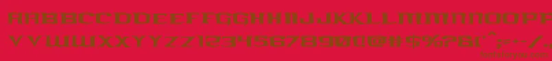 kreaturekombatrough Font – Brown Fonts on Red Background