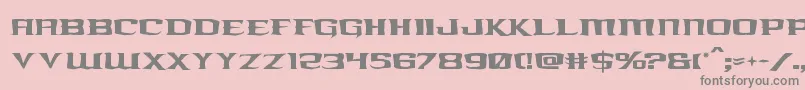 kreaturekombatrough Font – Gray Fonts on Pink Background
