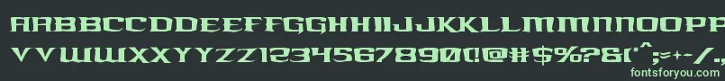 kreaturekombatrough Font – Green Fonts on Black Background