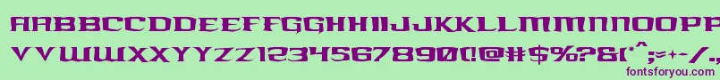 kreaturekombatrough Font – Purple Fonts on Green Background