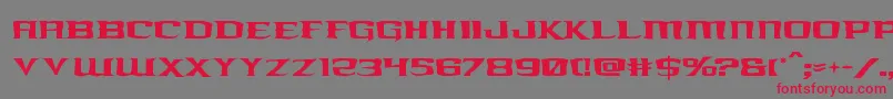 kreaturekombatrough Font – Red Fonts on Gray Background