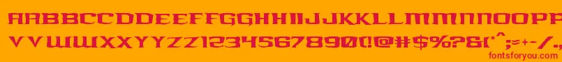 kreaturekombatrough Font – Red Fonts on Orange Background