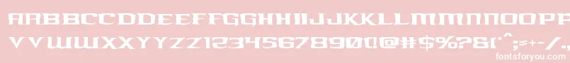 kreaturekombatrough Font – White Fonts on Pink Background