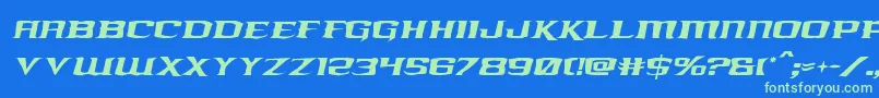 More about kreaturekombatroughital Font kreaturekombatroughital Font – Green Fonts on Blue Background
