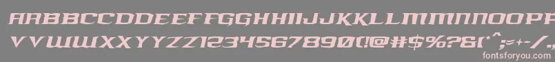 kreaturekombatroughital Font – Pink Fonts on Gray Background