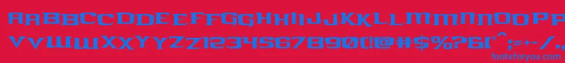 kreaturekombatstag Font – Blue Fonts on Red Background