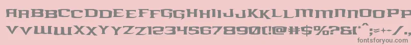 kreaturekombatstag Font – Gray Fonts on Pink Background