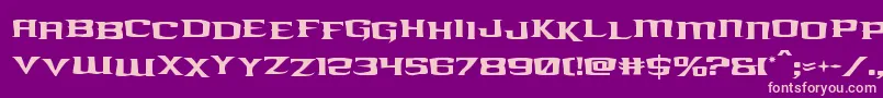 kreaturekombatstag Font – Pink Fonts on Purple Background