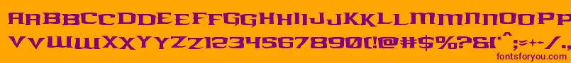 kreaturekombatstag Font – Purple Fonts on Orange Background