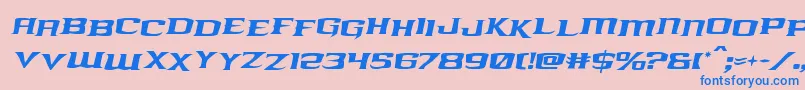 kreaturekombatstagital Font – Blue Fonts on Pink Background