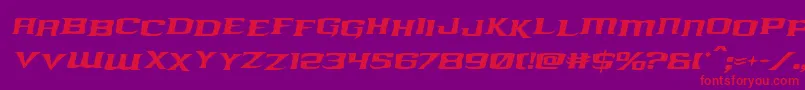 kreaturekombatstagital Font – Red Fonts on Purple Background