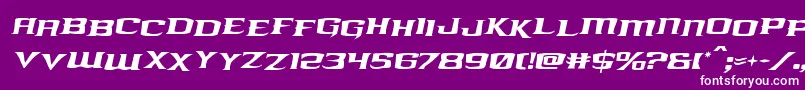 kreaturekombatstagital Font – White Fonts on Purple Background