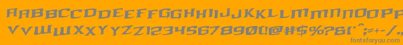 kreaturekombatstagrotal Font – Gray Fonts on Orange Background