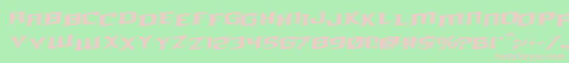 kreaturekombatstagrotal Font – Pink Fonts on Green Background