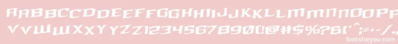 kreaturekombatstagrotal Font – White Fonts on Pink Background