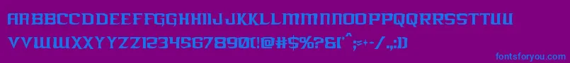 Police kreaturekombatxtracond – polices bleues sur fond violet