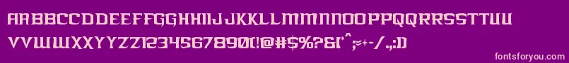 kreaturekombatxtracond Font – Pink Fonts on Purple Background