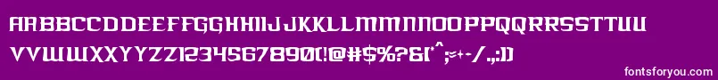 kreaturekombatxtracond Font – White Fonts on Purple Background