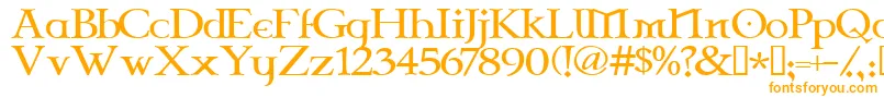 CelticGaramondThe2nd Font – Orange Fonts on White Background