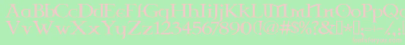 CelticGaramondThe2nd Font – Pink Fonts on Green Background