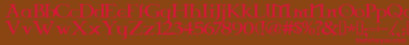 CelticGaramondThe2nd Font – Red Fonts on Brown Background